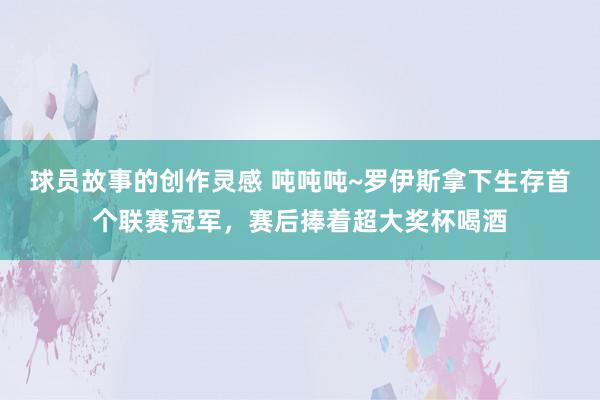 球员故事的创作灵感 吨吨吨~罗伊斯拿下生存首个联赛冠军，赛后捧着超大奖杯喝酒