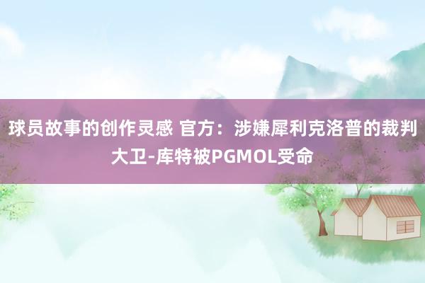 球员故事的创作灵感 官方：涉嫌犀利克洛普的裁判大卫-库特被PGMOL受命